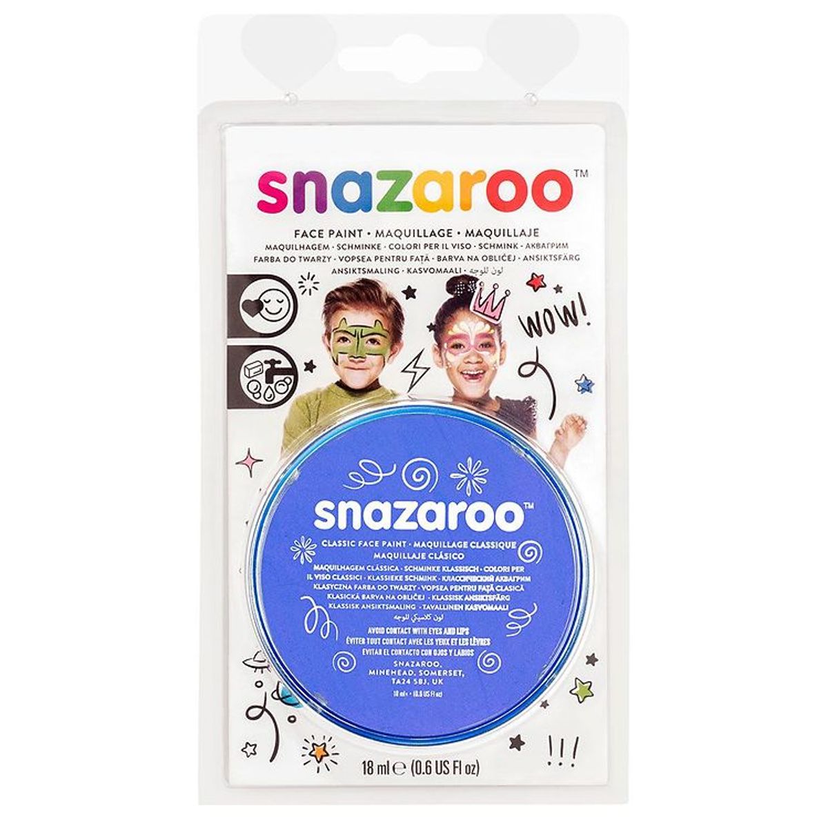 Snazaroo Ansigtsmaling - 18 ml - Sky Blue