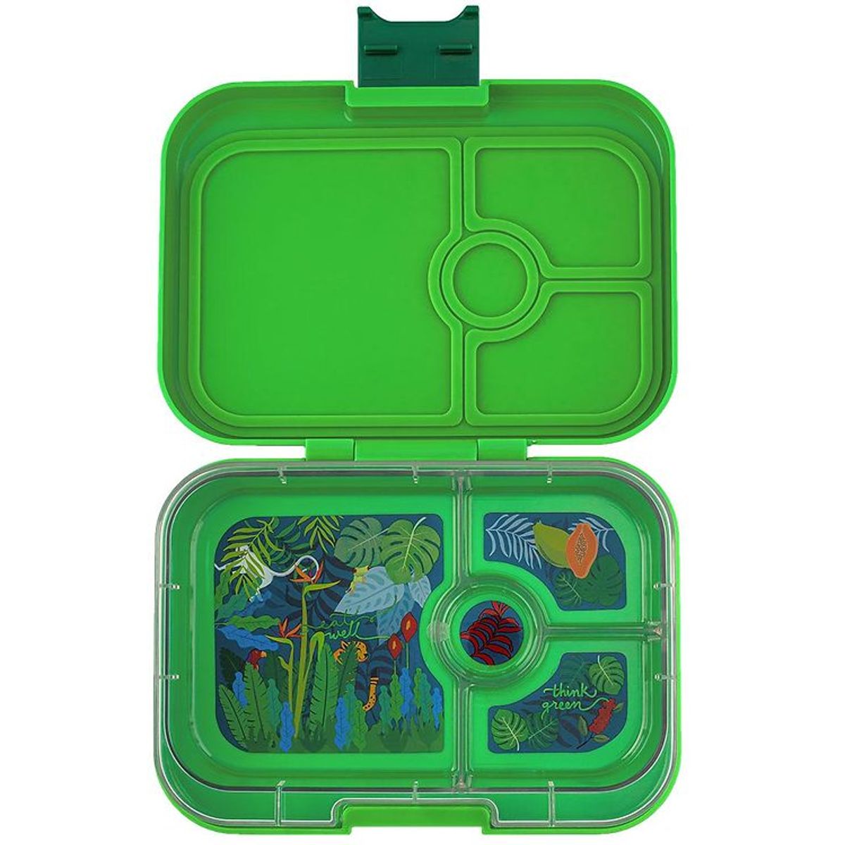 Yumbox Madkasse m. 4 Rum - Bento Panino - Bamboo Green Jungle