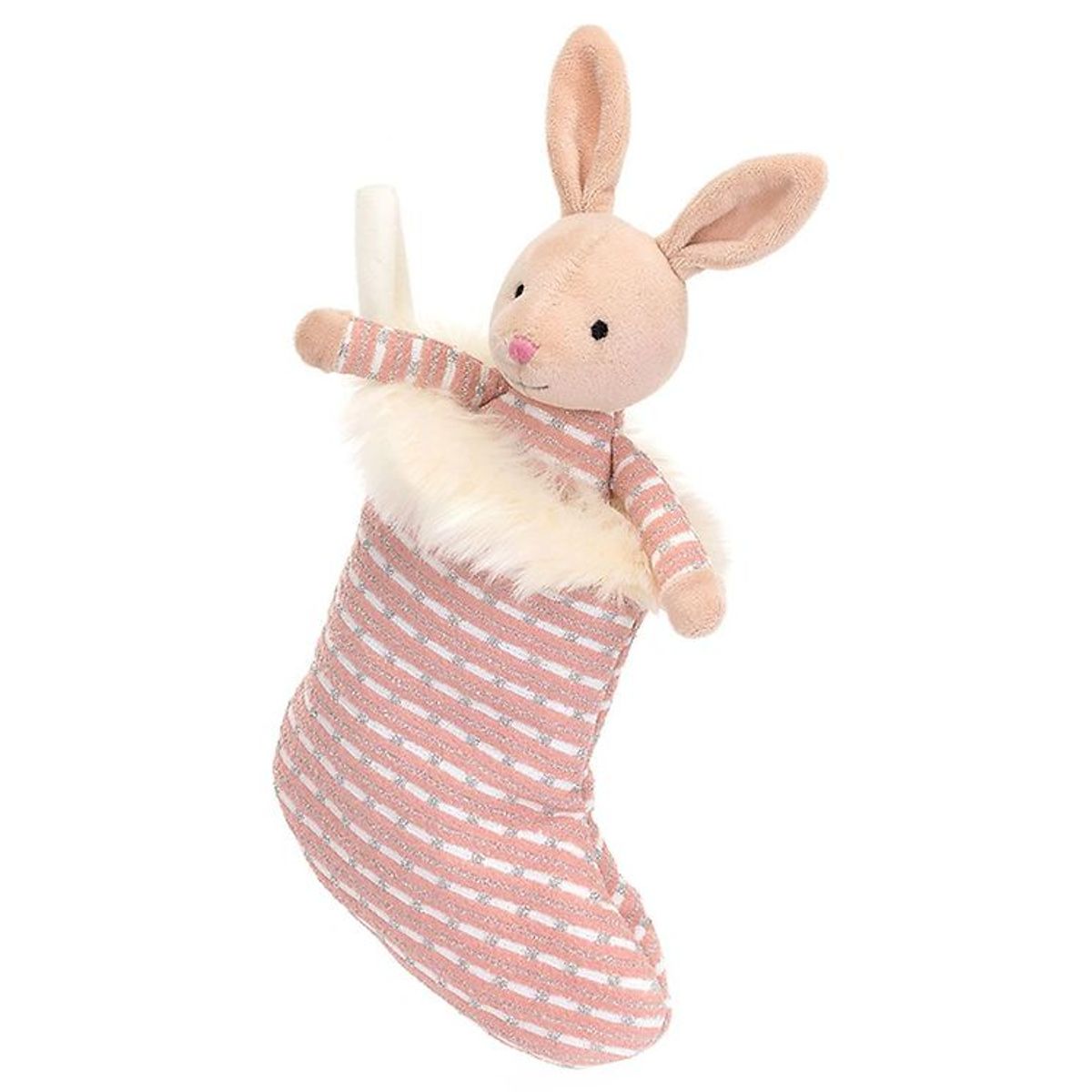 Jellycat Bamse - 20 cm - Shimmer Stocking Bunny