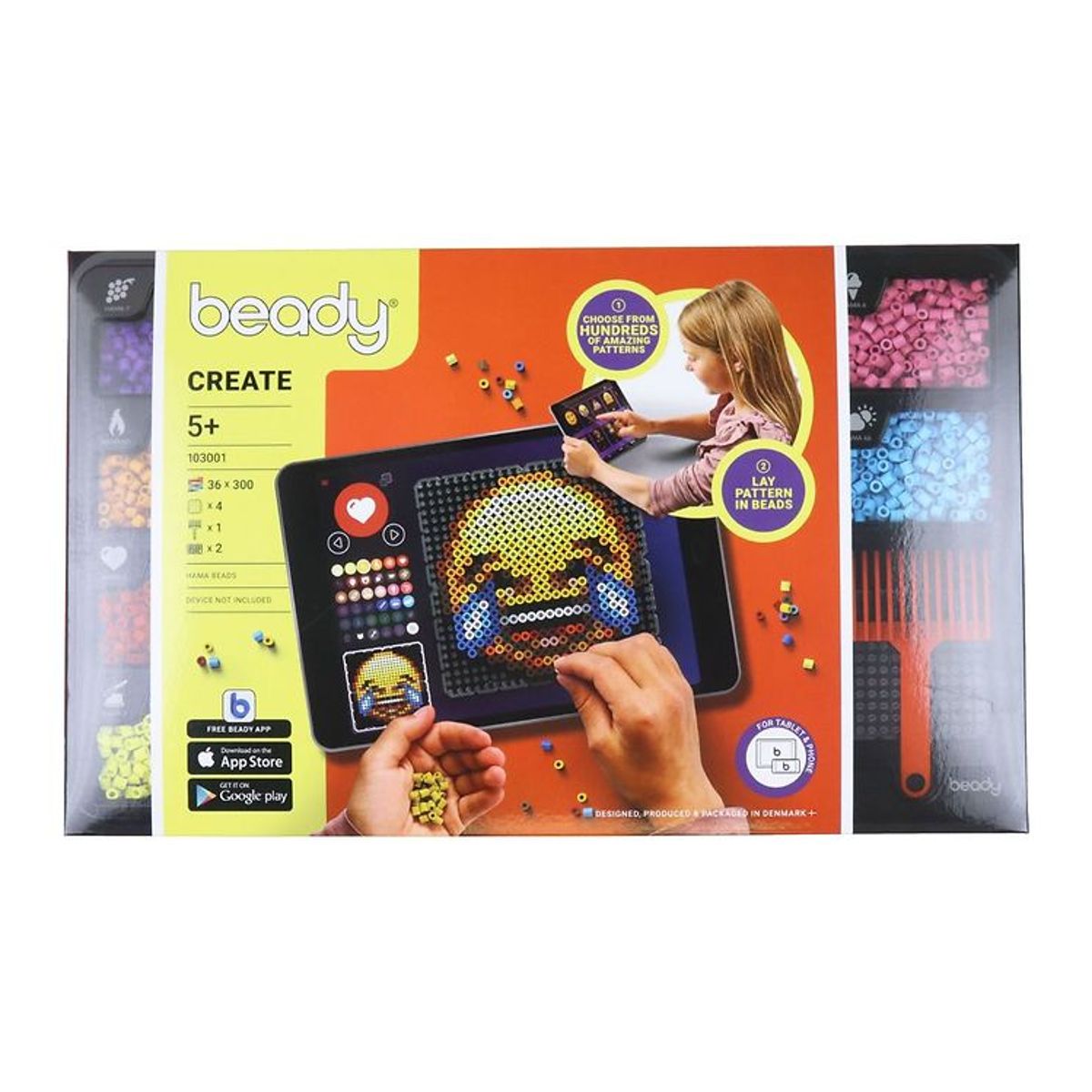 Beady Create - 10.800 Perler - 4 Plader