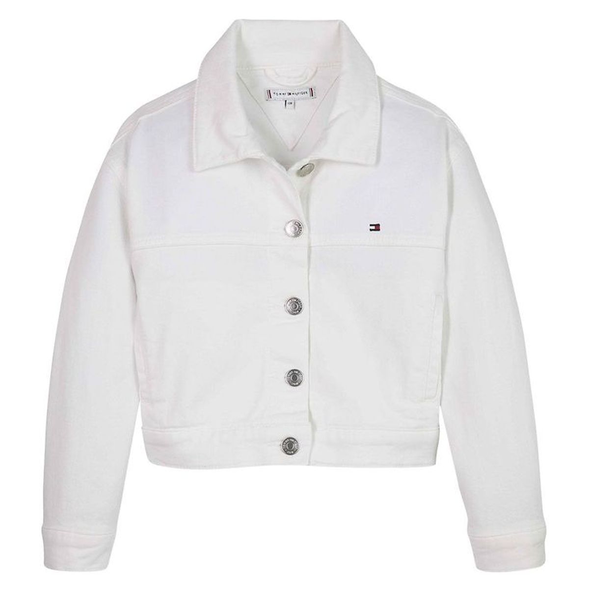 Tommy Hilfiger Jakke - Denim Trucker Jacket - Salwhite