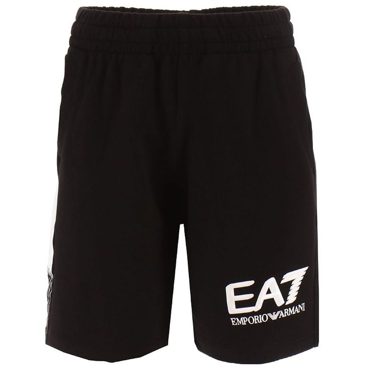 EA7 Sweatshorts - Sort m. Hvid