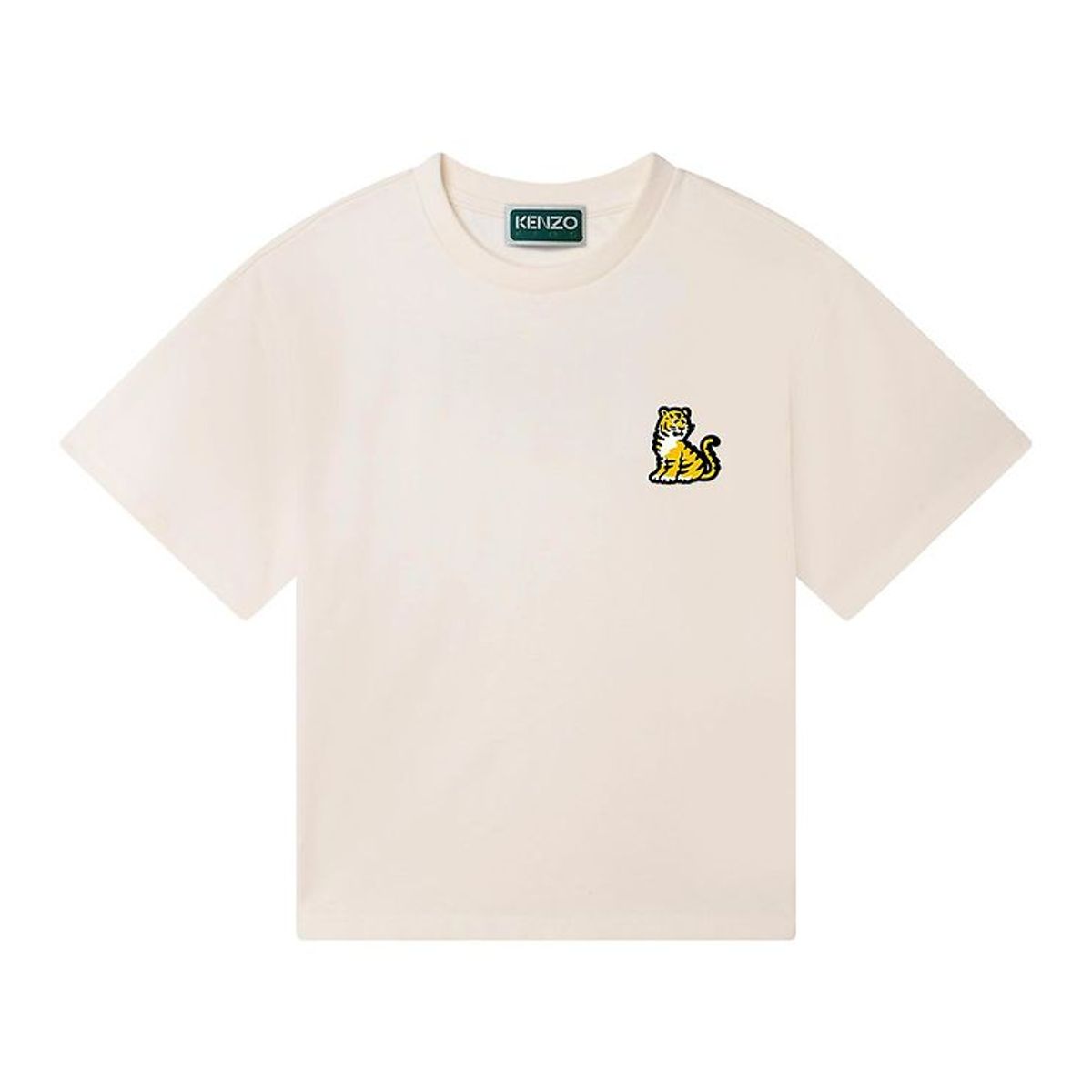 Kenzo T-shirt - Cream m. Tiger