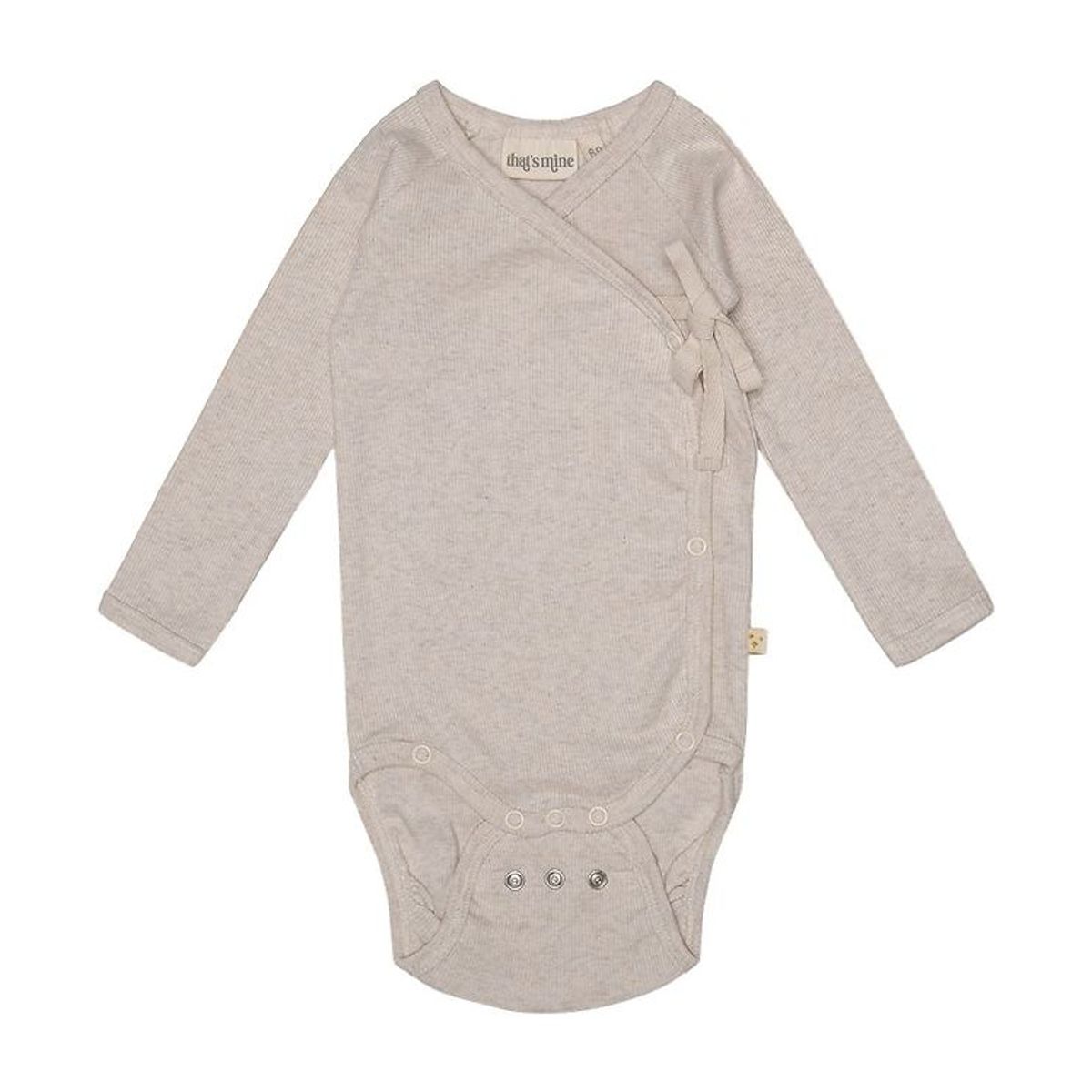 That's Mine Slå-om Body - Becca - Rib - Light Brown Melange