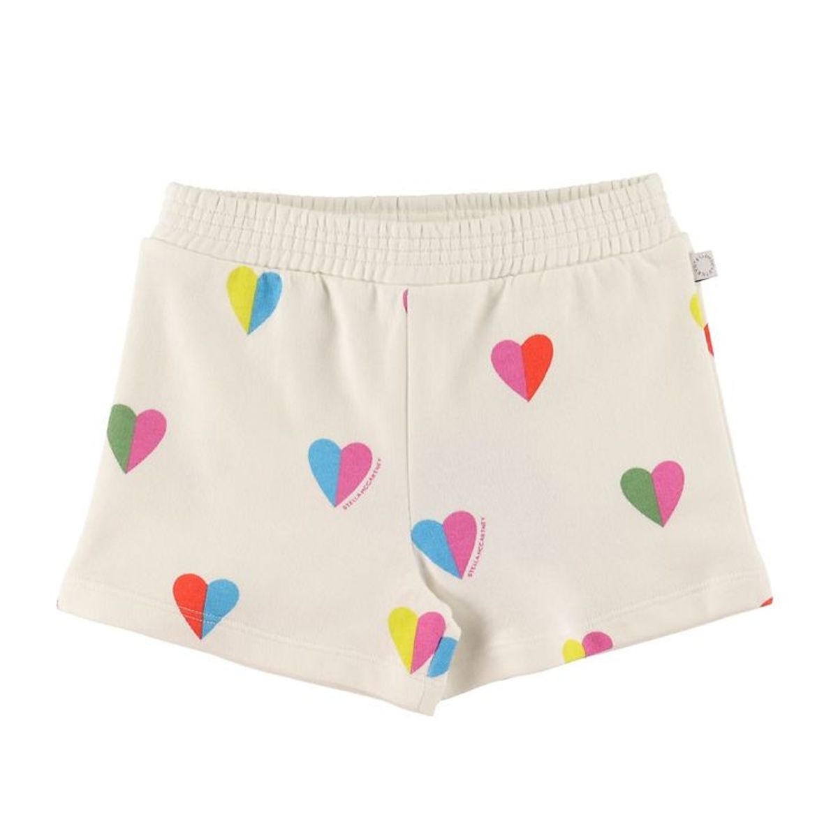 Stella McCartney Kids Sweatshorts - Hvid m. Hjerter