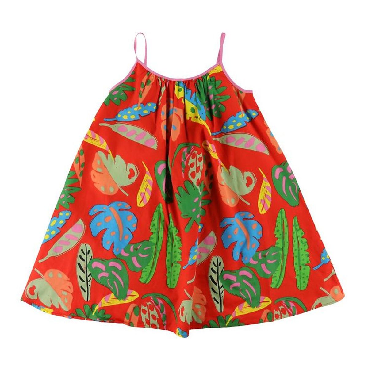 Stella McCartney Kids Kjole - Rød m. Blade