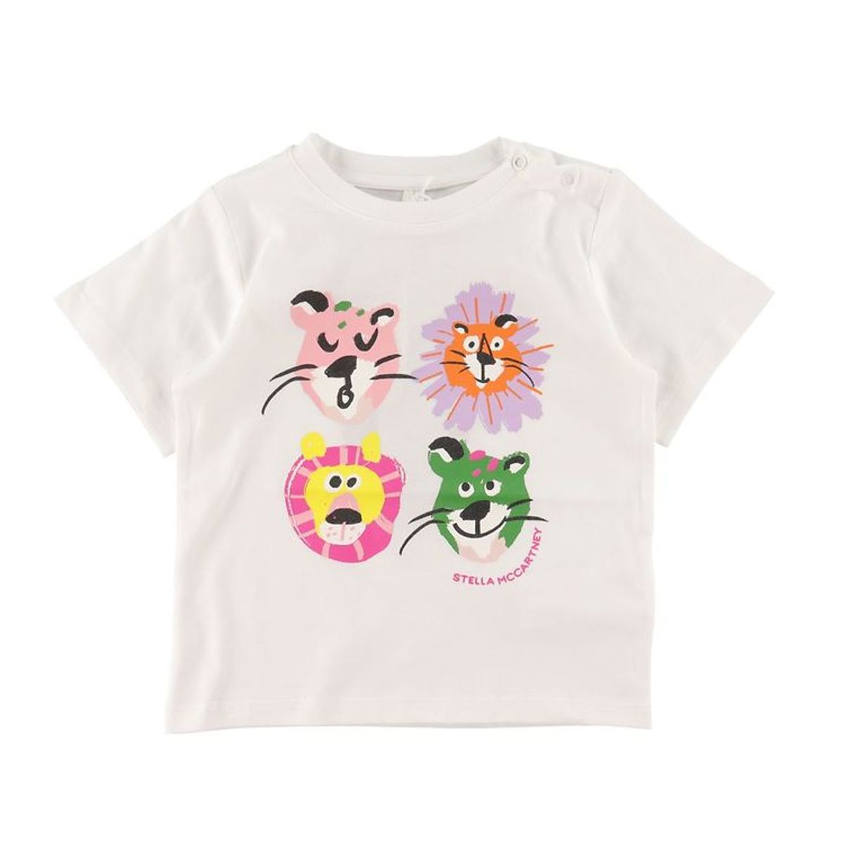 Stella McCartney Kids T-shirt - Hvid m. Løver