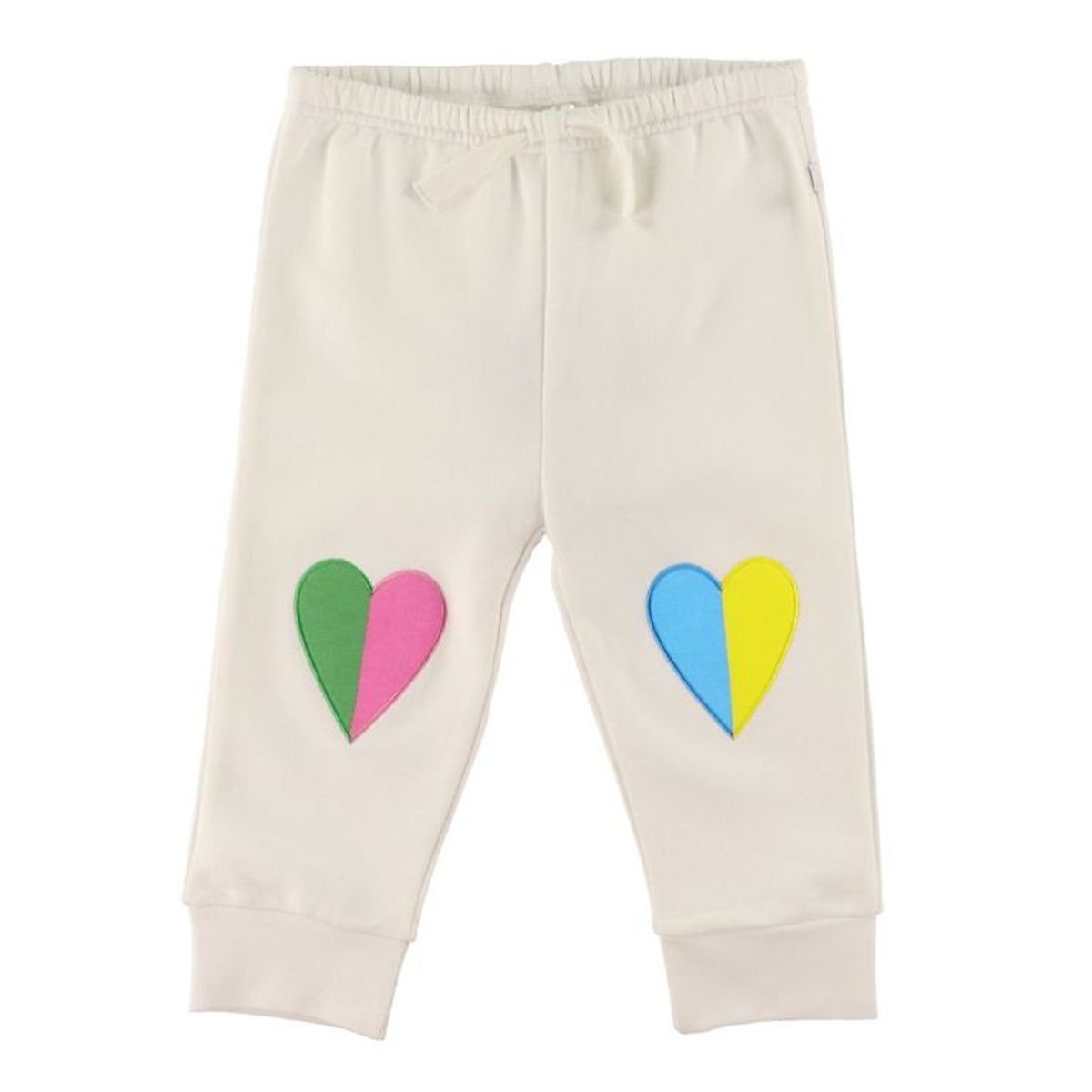 Stella McCartney Kids Sweatpants - Hvid m. Hjerter