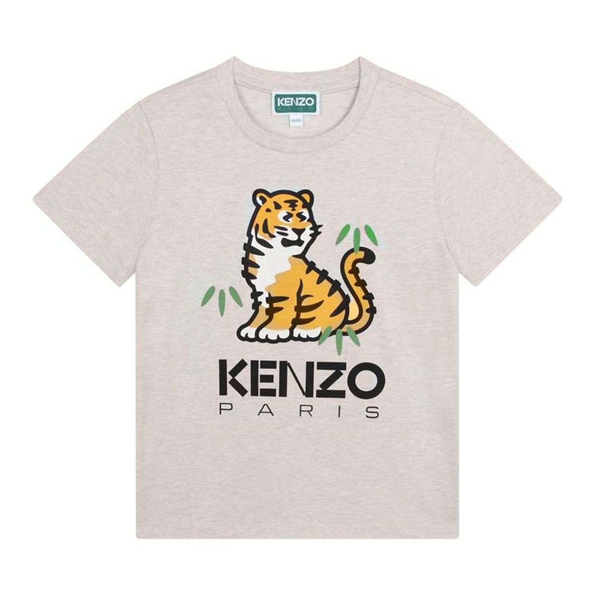 Kenzo T-shirt - Gråmeleret m. Tiger