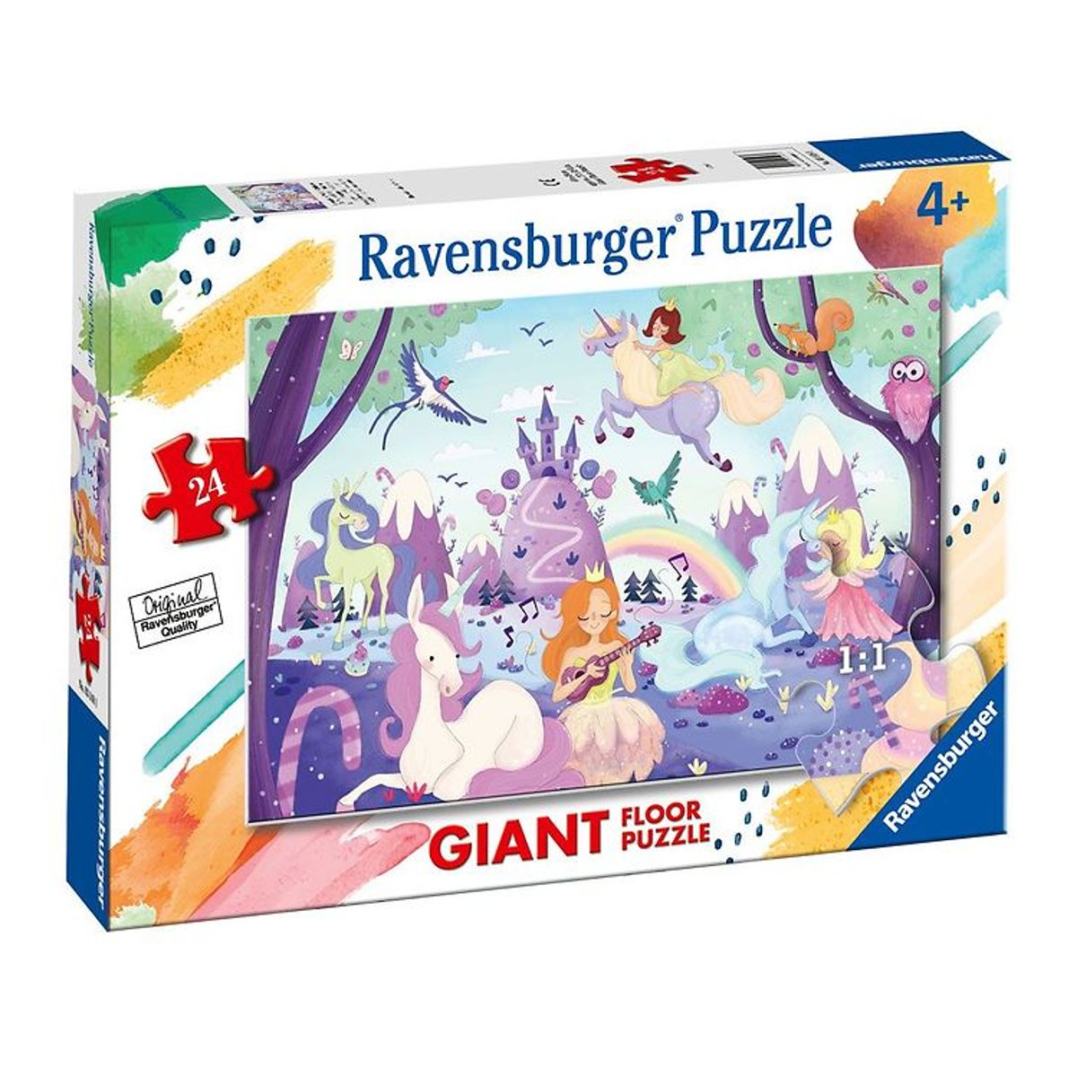 Ravensburger Puslespil - 24 Brikker - Unicorns Giant Floor Puzzl