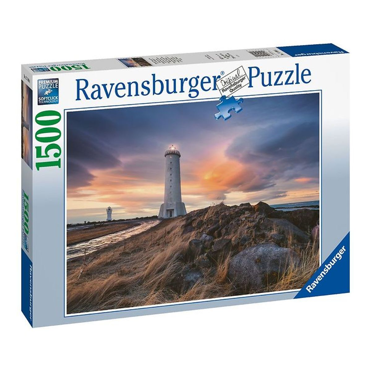 Ravensburger Puslespil - 1500 Brikker - Akranes Lighthouse Icela