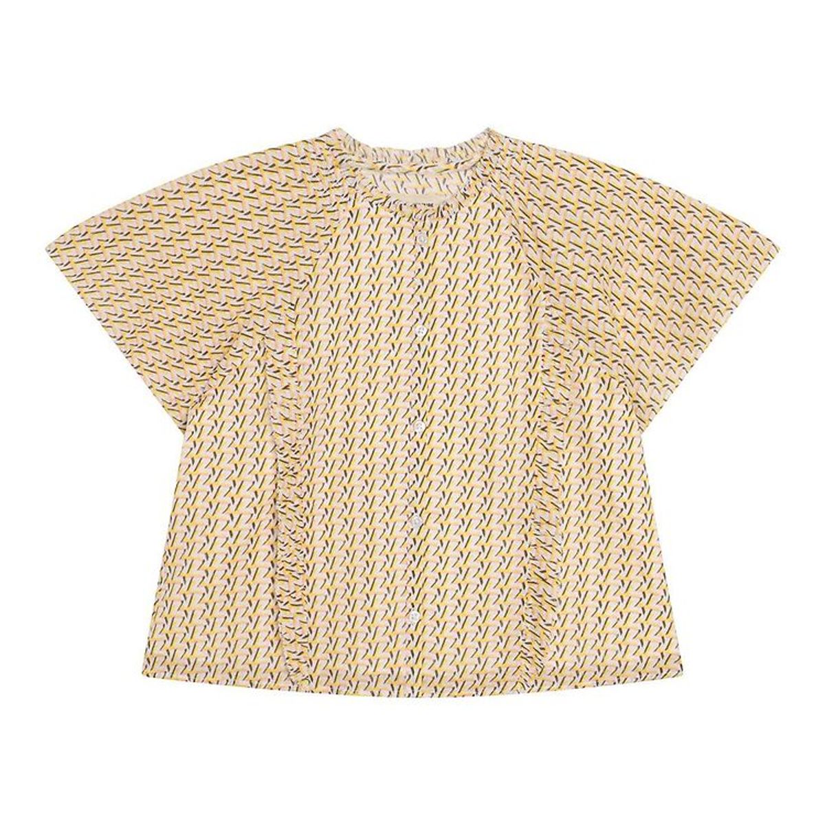 Zadig & Voltaire Top - Gold Yellow m. Mønster