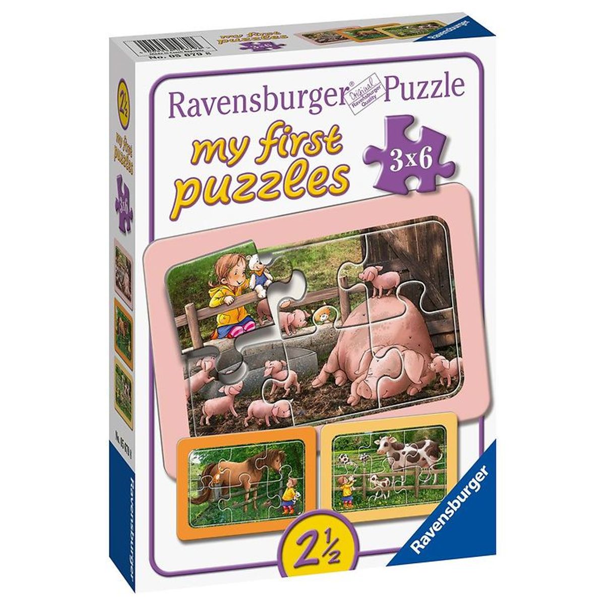 Ravensburger Puslespil - My First - 3 Forskellige - Exploring Th