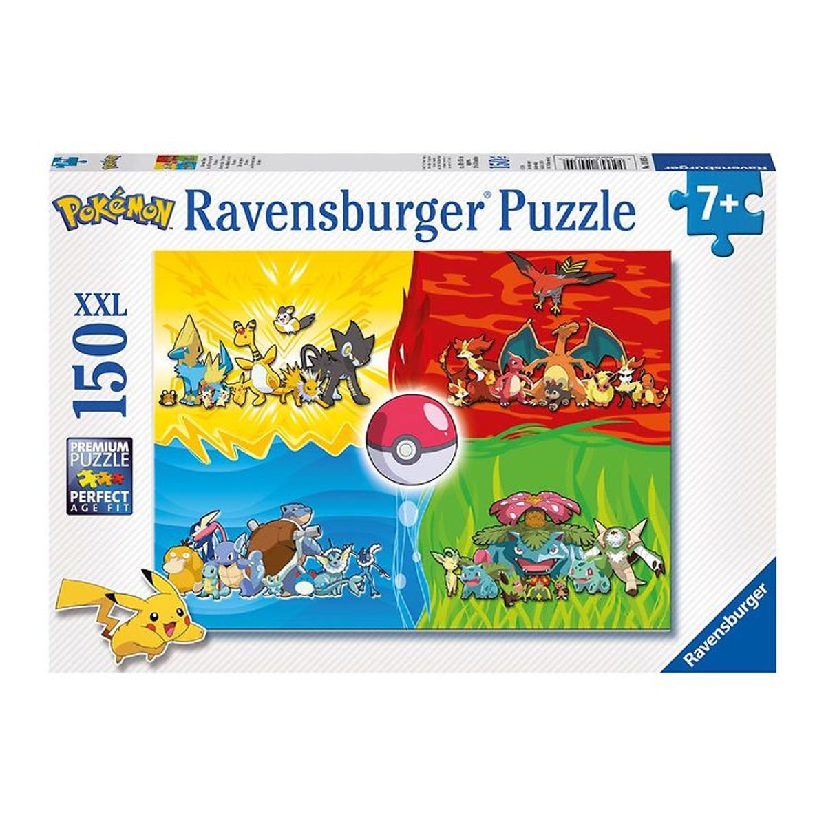 Ravensburger Puslespil - 150 Brikker - Pokémon