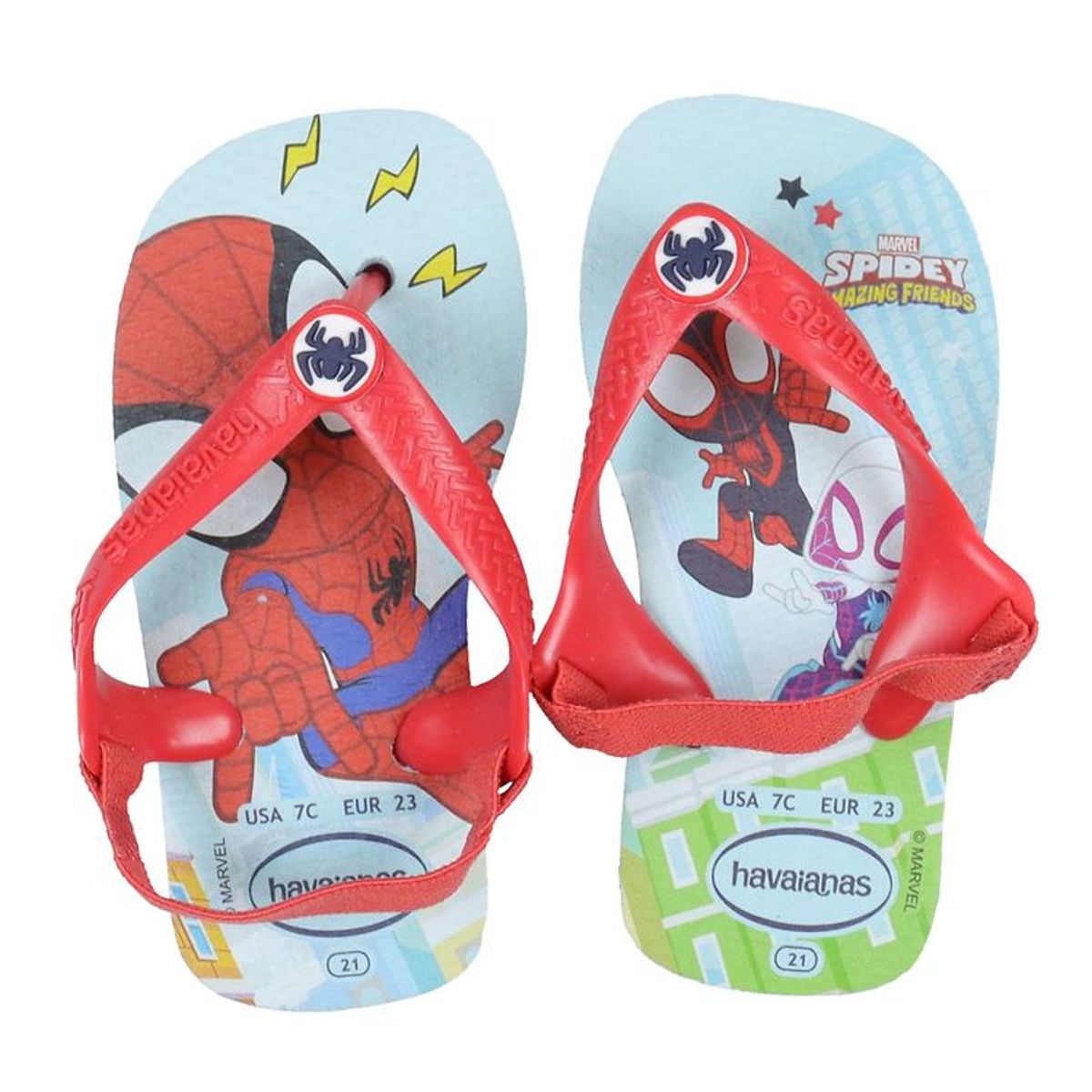 Havaianas Klipklapper - Baby Marvel - Blue/Red