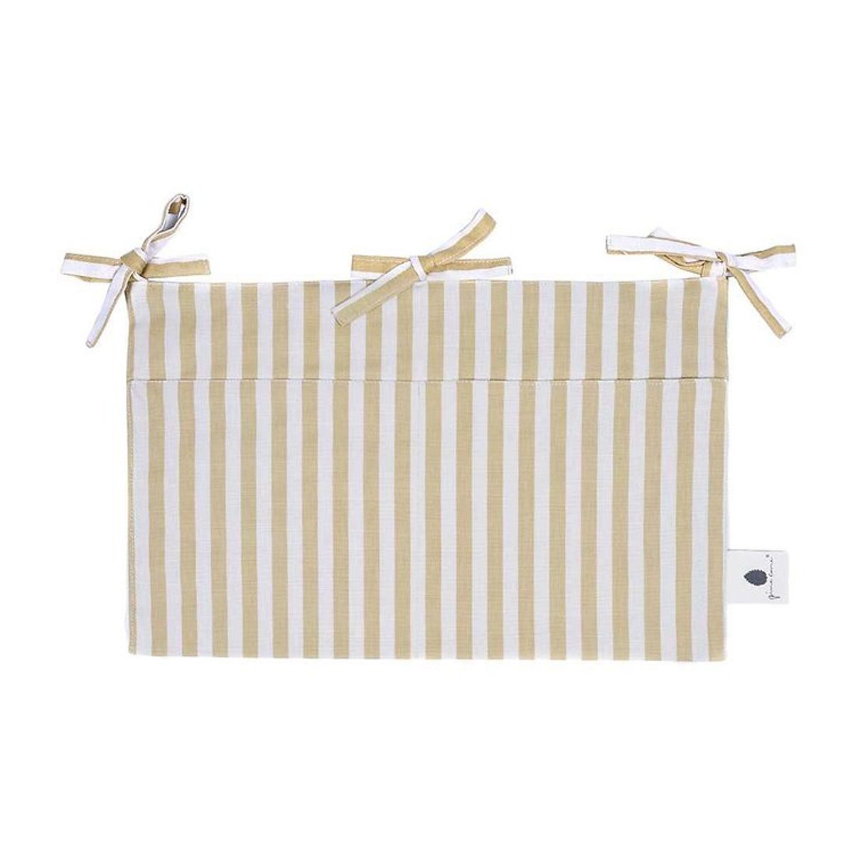 Pine Cone Sengelomme - 24x39 cm - Vida - Mustard Stripe