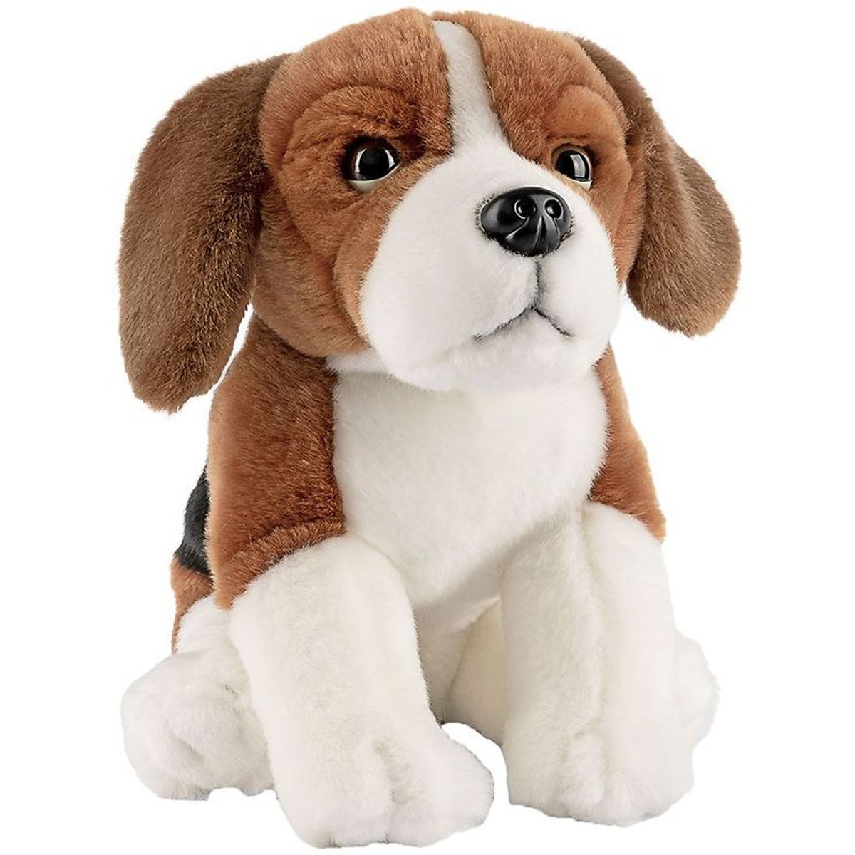 Living Nature Bamse - 24x19 cm - Beagle - Sort/Brun/Hvid