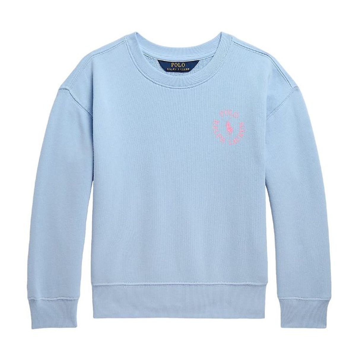 Polo Ralph Lauren Sweatshirt - Longwood - Lyseblå m. Rosa