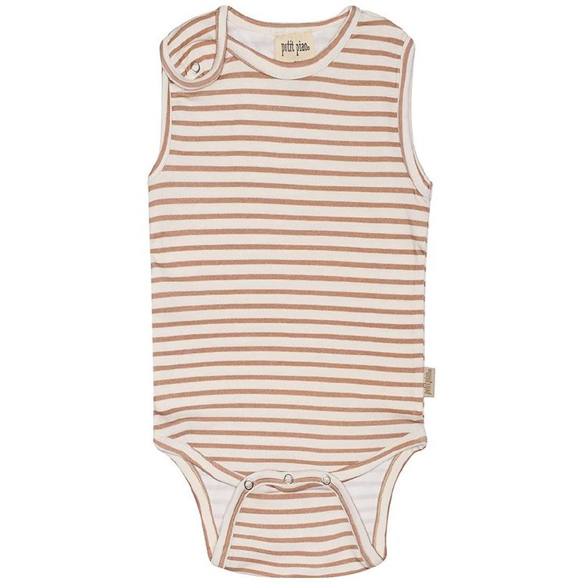 Petit Piao Body u/æ - Striped - Summer Camel/Offwhite