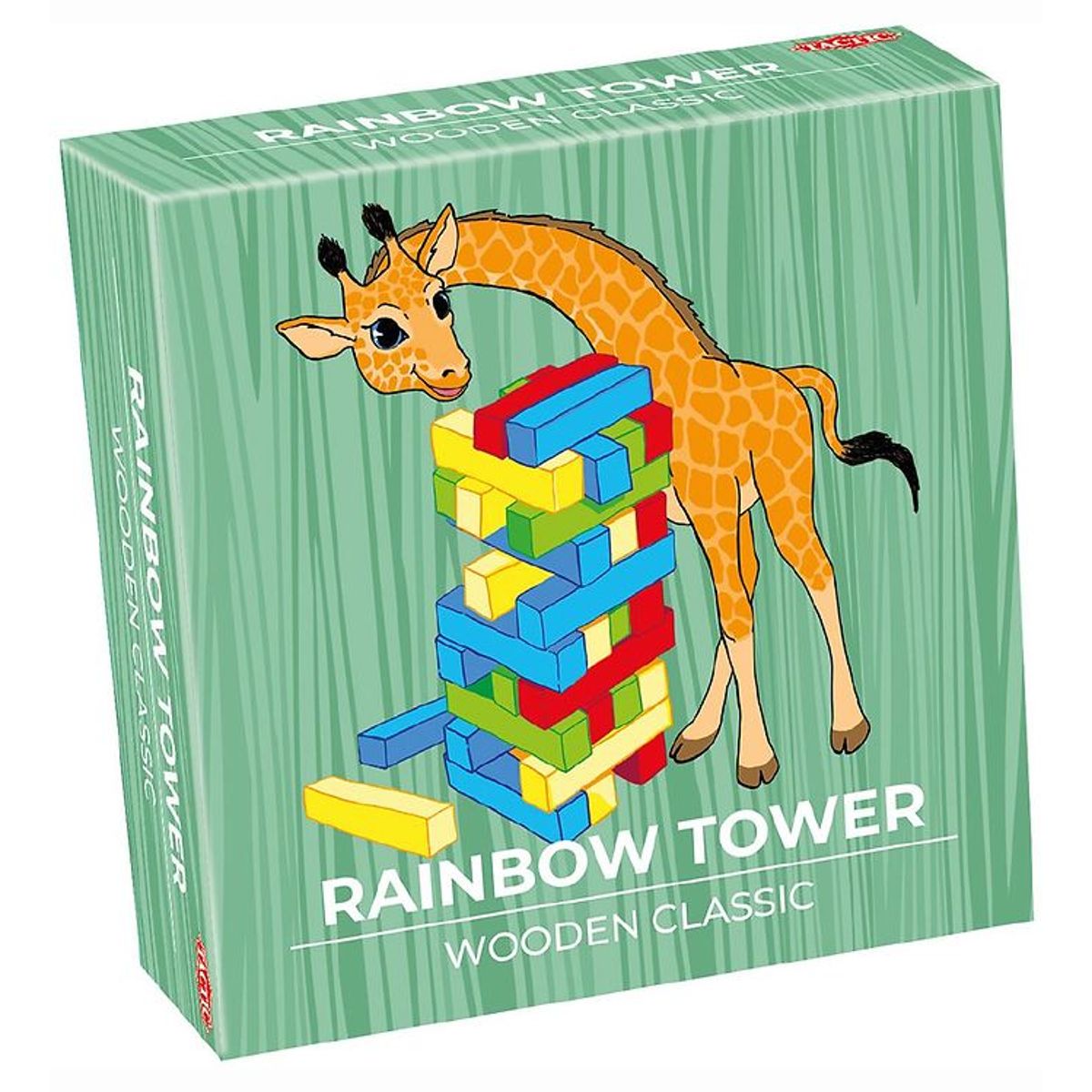 TACTIC Spil - Rainbow Tower - Wooden Classic