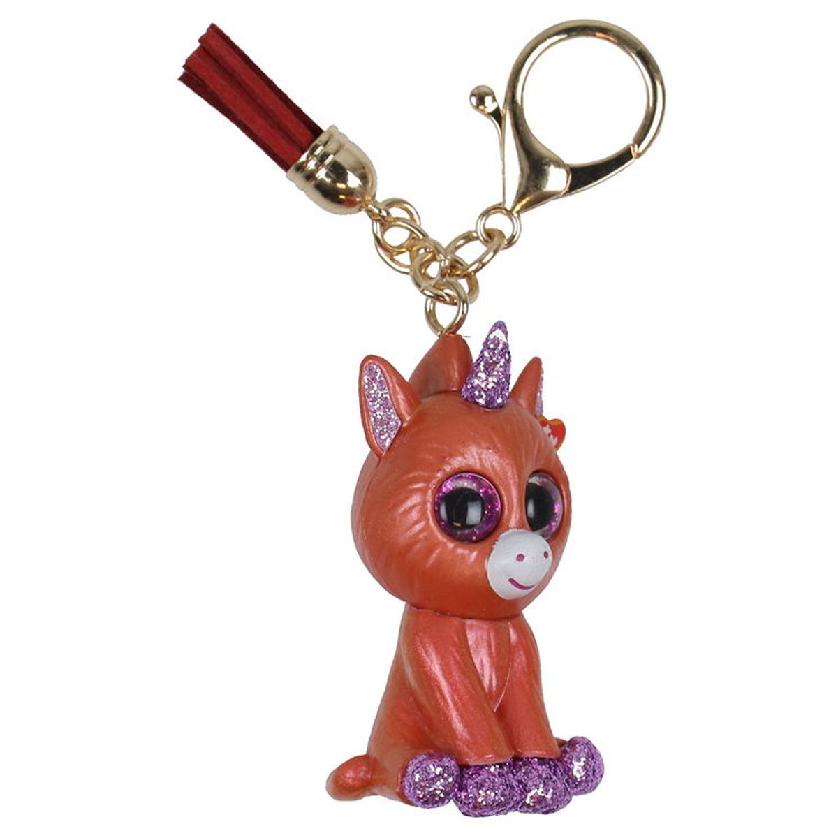 Ty Nøglering m. Bamse - Mini Boos - 6 cm - Sunset