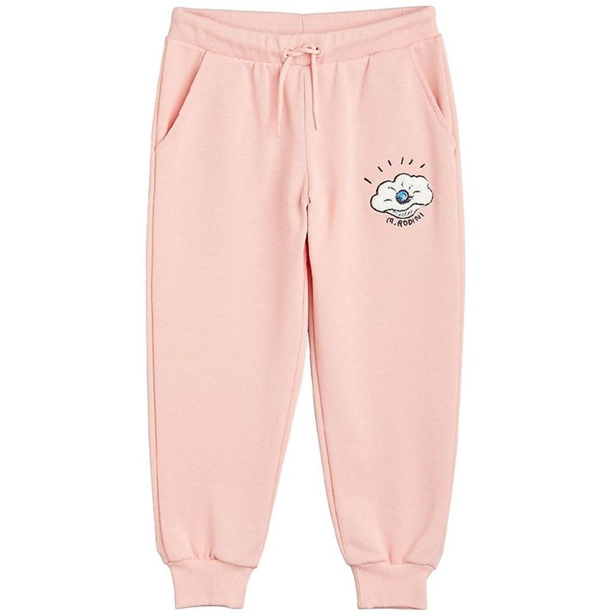 Mini Rodini Sweatpants - Seashell Chenille EMB - Pink