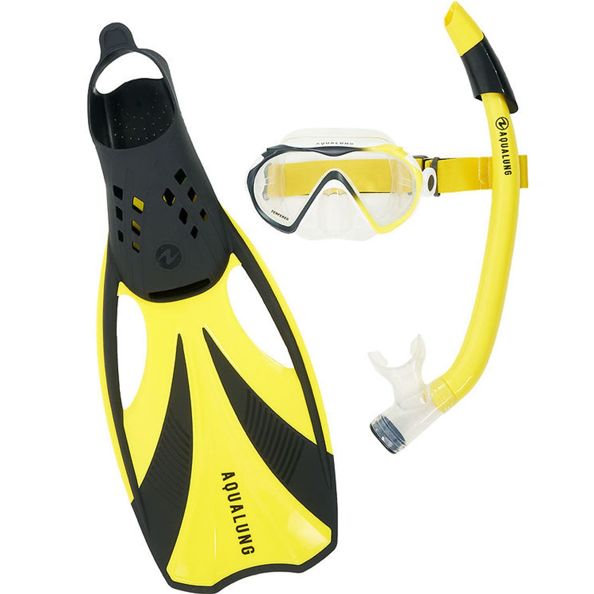 Aqua Lung Snorkelsæt - Adult - Compass - Black/Yellow