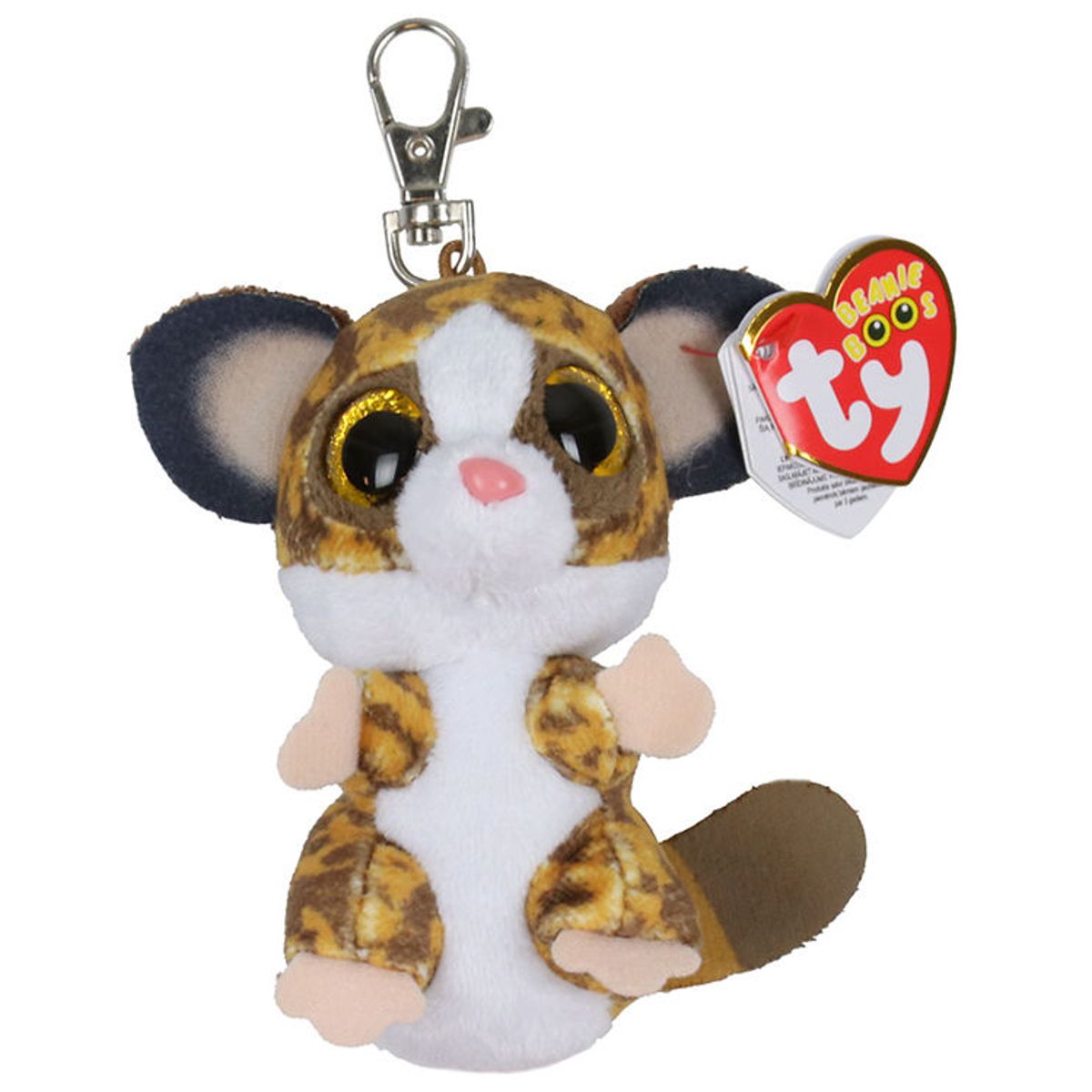 Ty Nøglering m. Bamse - Beanie Boos - 10 cm - Binky