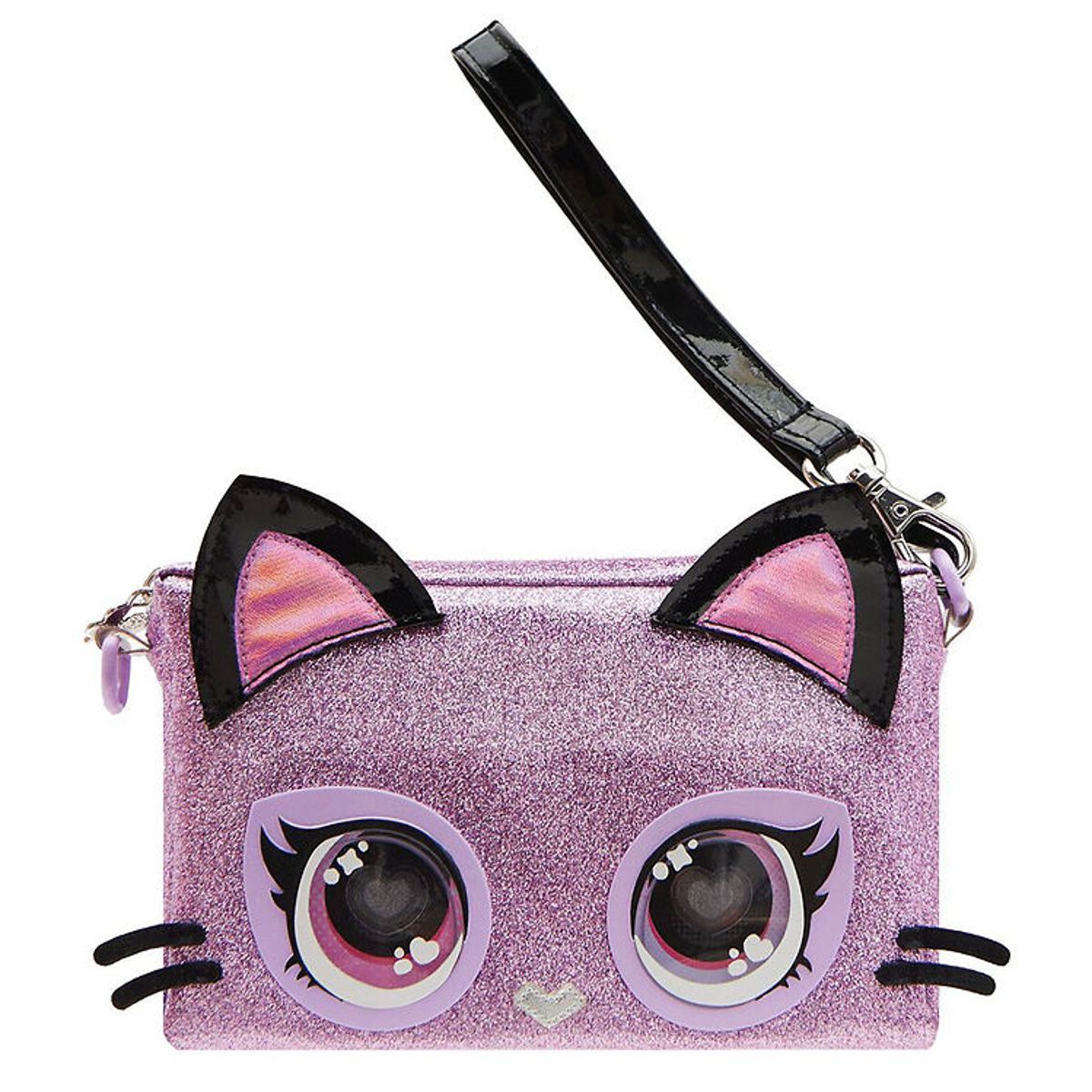 Purse Pets Skuldertaske m. Lys - Purdy Purrfect - Glitter