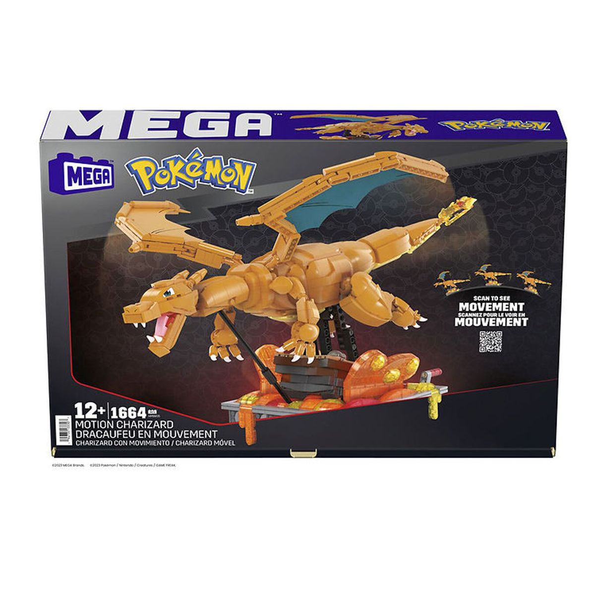 MEGA Pokemon - Motion Charizard - 1664 Dele