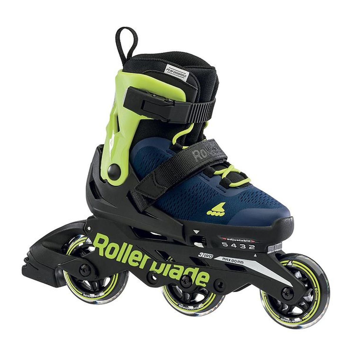 Rollerblade Rulleskøjter - Microblade 3WD - Blue Royal/Lime