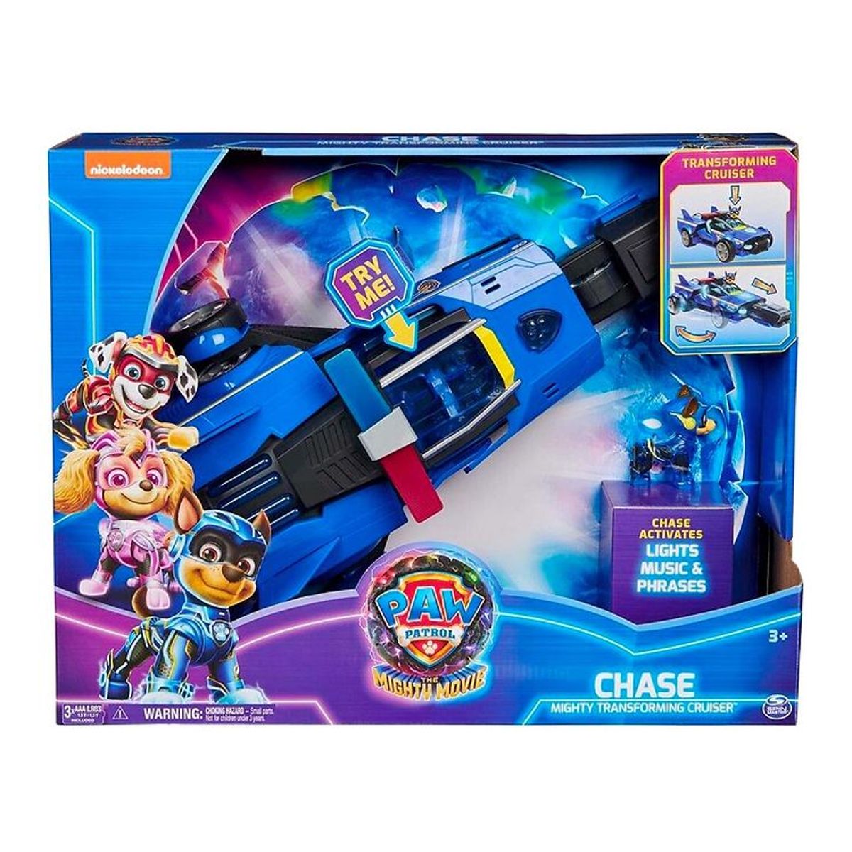 Paw Patrol Legetøjsbil m. Lyd/Lys - 40 cm - Movie 2 - Chase Migh