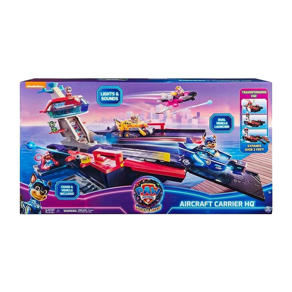 Paw Patrol Legesæt m. Lyd/Lys - 94 cm - Movie 2 - Aircraft Carri