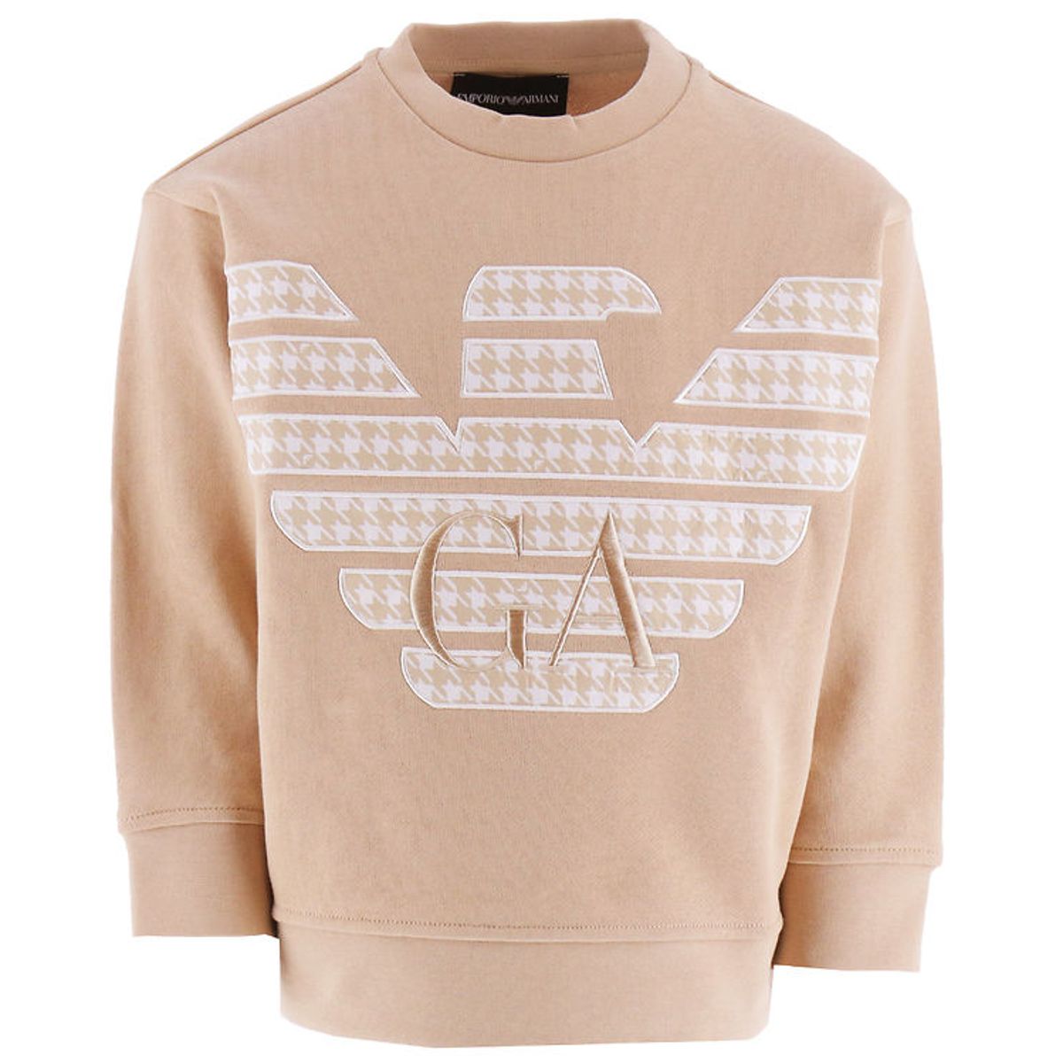 Emporio Armani Sweatshirt - Zenzero Chiaro m. Hvid