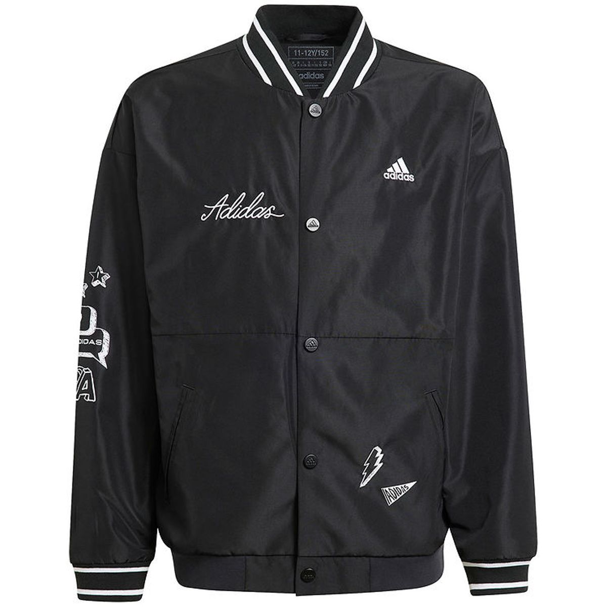 adidas Performance Cardigan - J Bluv Q3 Wvjkt - Sort/Hvid