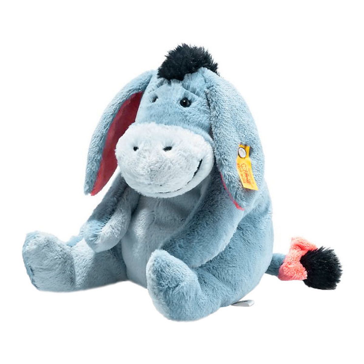 Steiff Bamse - 25 cm. - Eeyore - Sitting - Grå/Blå