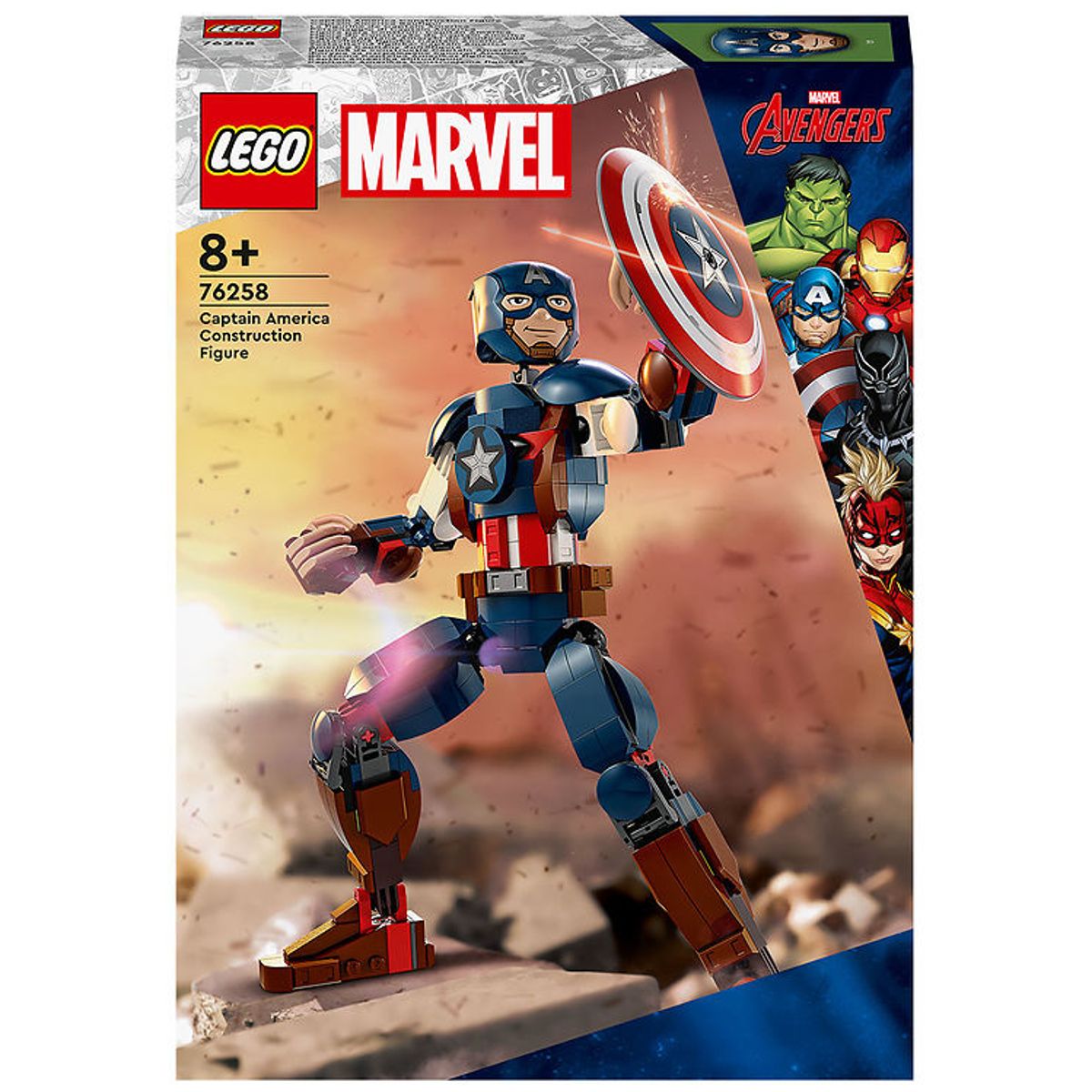 LEGO ® Marvel Avengers - Byg selv-figur af Captain America 76258