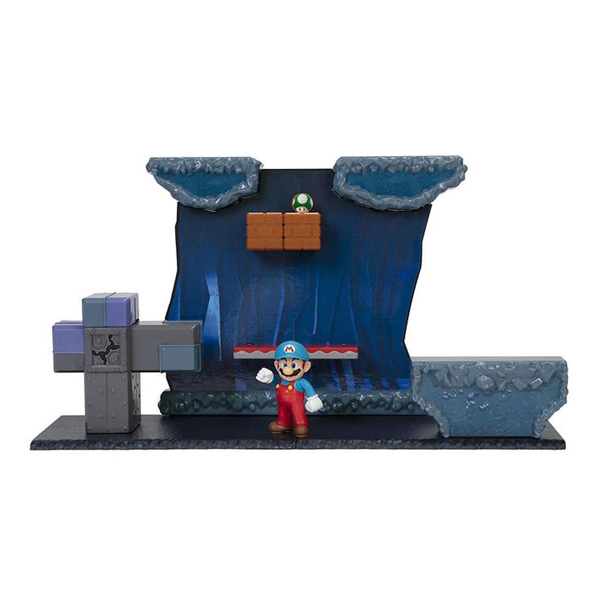 Super Mario Legesæt - Underground Playset - 9 Dele