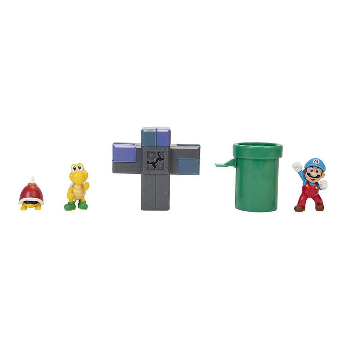 Super Mario Legesæt - Diorama Set - Underground - 5 Dele