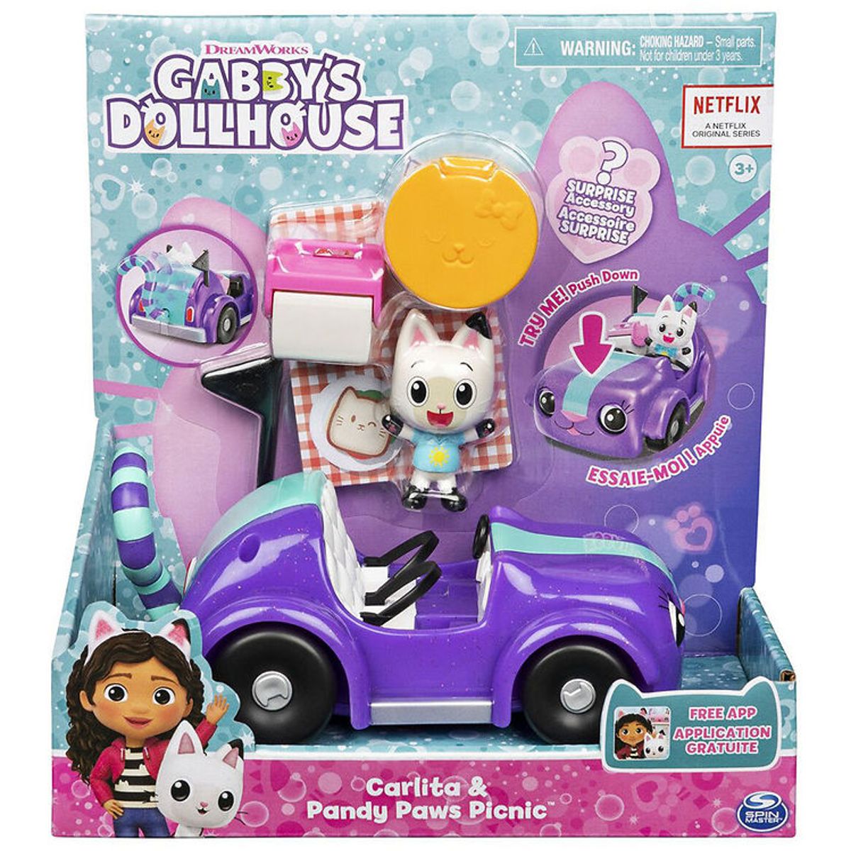 Gabby's Dollhouse Sæt - Carlita & Pandy Paws Picnic