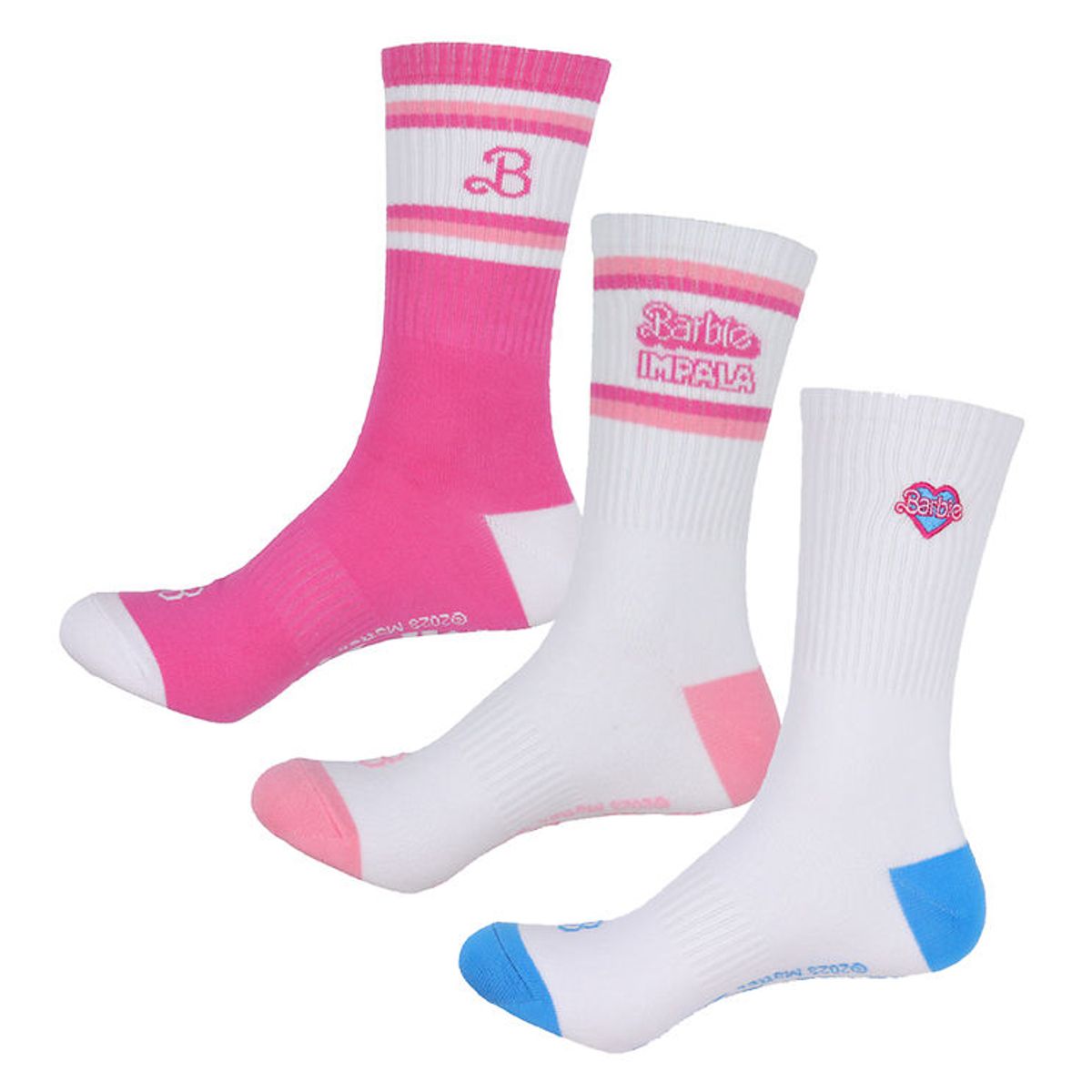 Impala Strømper - Skate Sock - Barbie - 3 Pak - Barbie Bright Ye