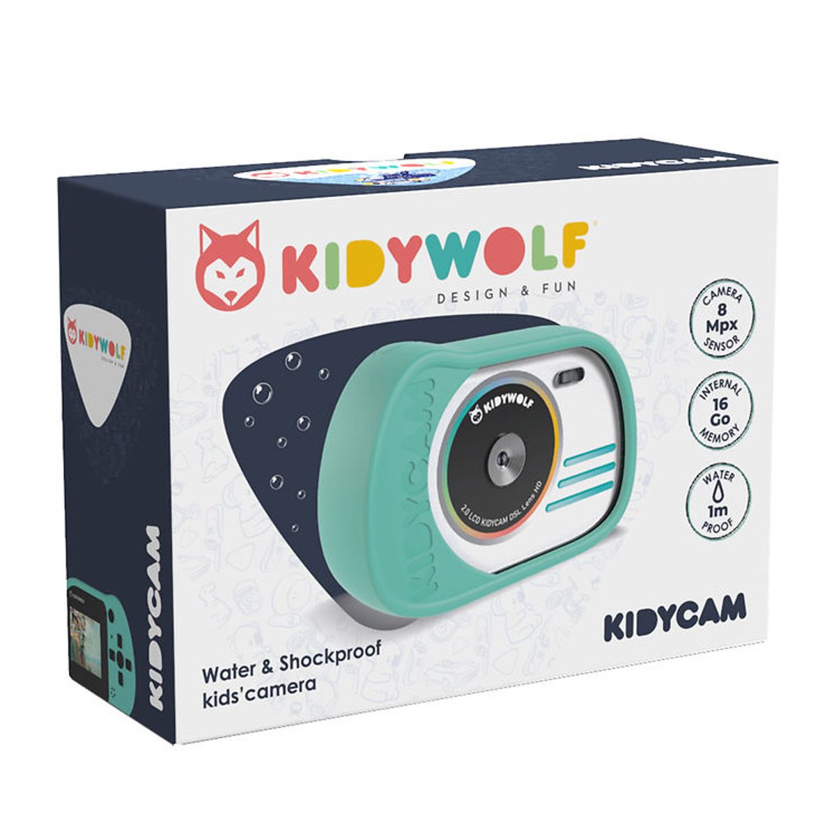 Kidywolf Kamera - Kidycam - Turkis