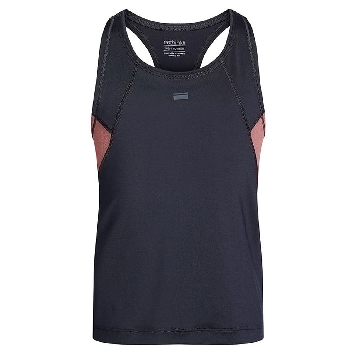 Rethinkit Tanktop - Anais - Midnight Blue m. Gammelrosa