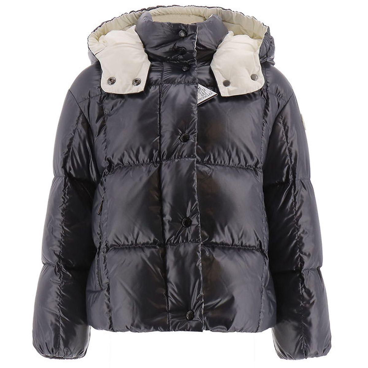 Moncler Dunjakke - Parana - Dark Navy m. Hvid