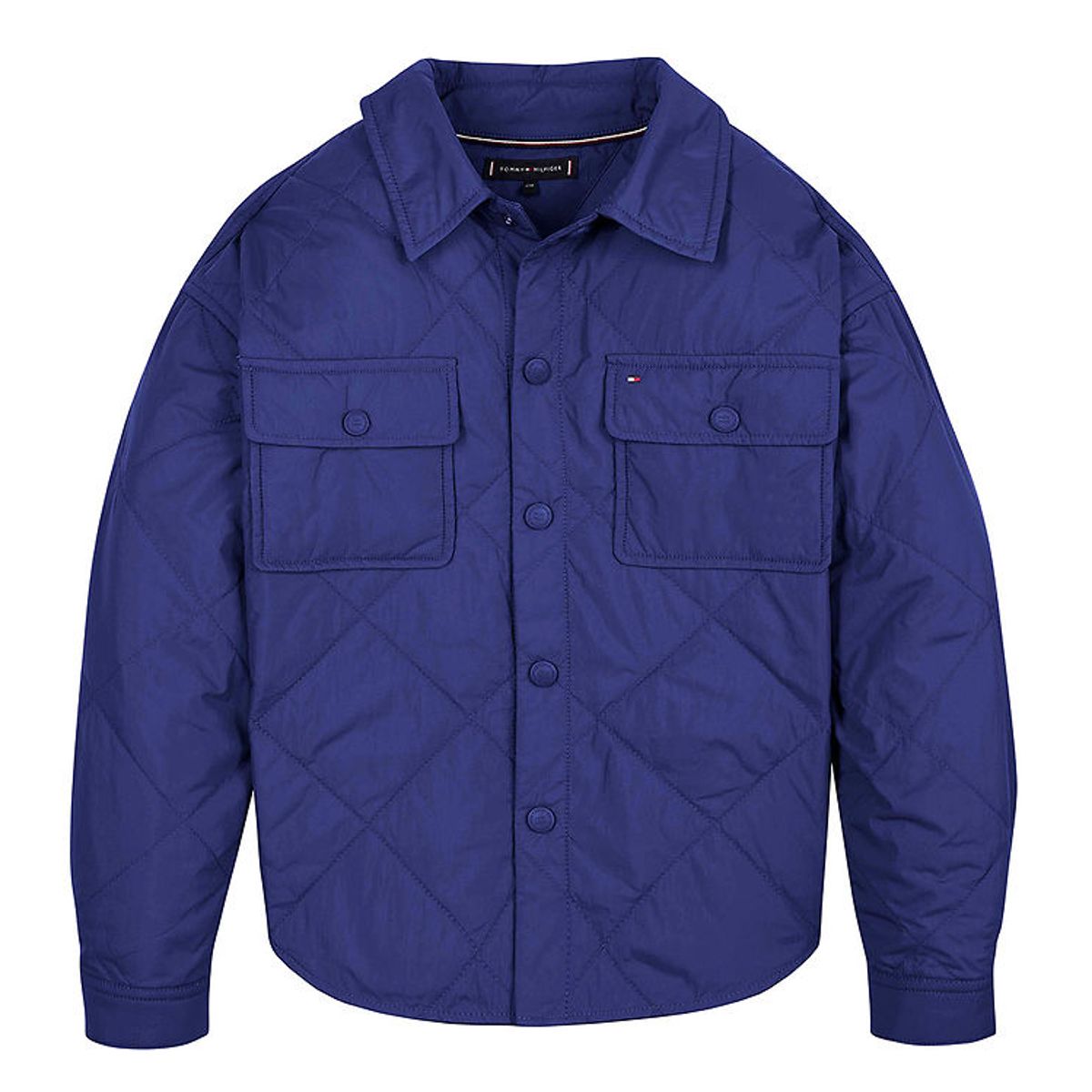 Tommy Hilfiger Jakke - Padded Overshirt - Navy Voyage