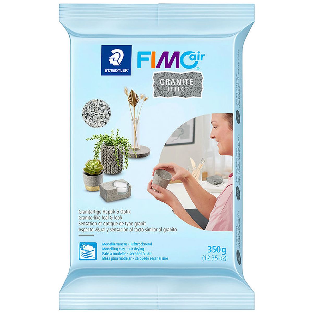 Staedtler FIMO Modellervoks - Granit Effect - 350g - Grå