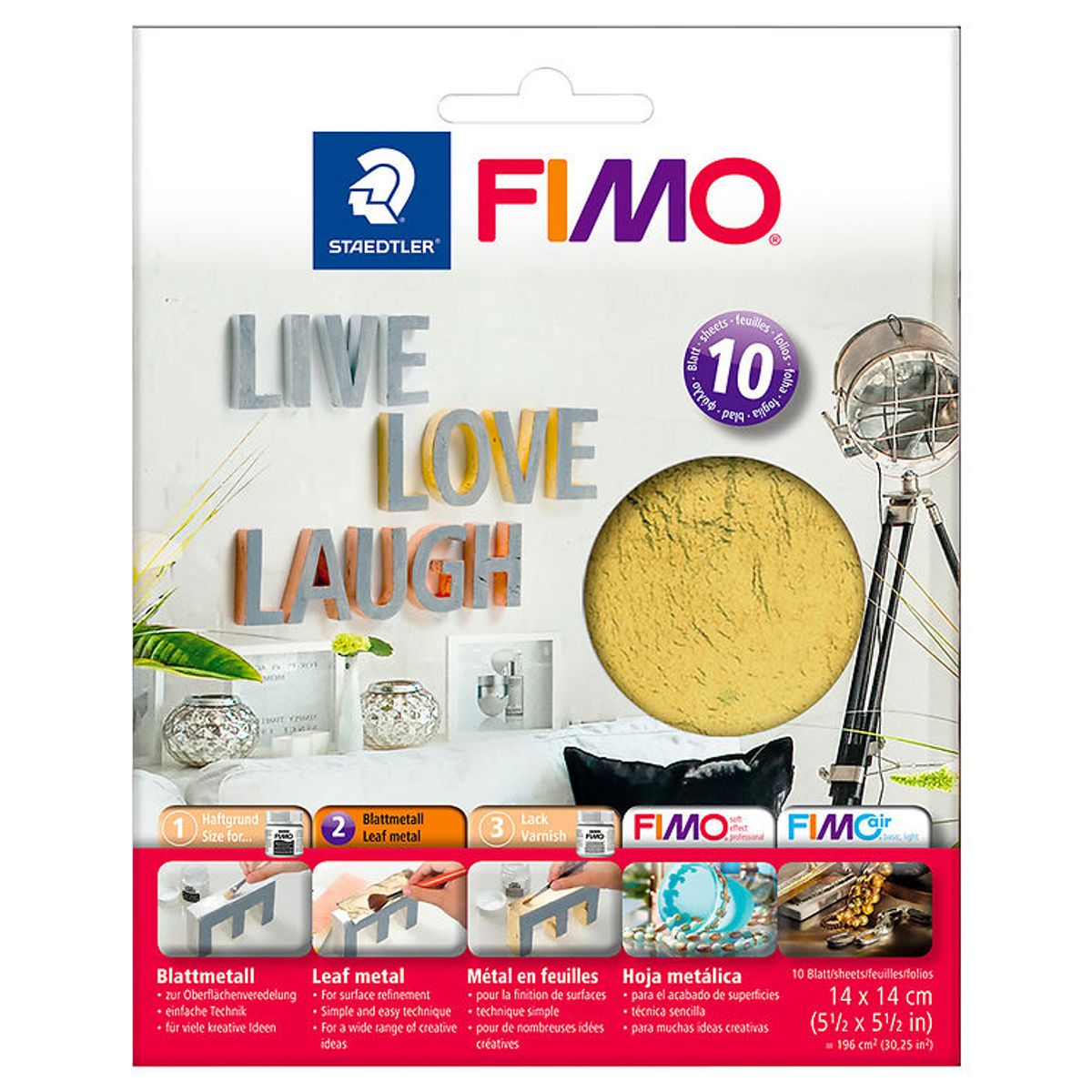 Staedtler FIMO Metalblade - Guld - 10 ark