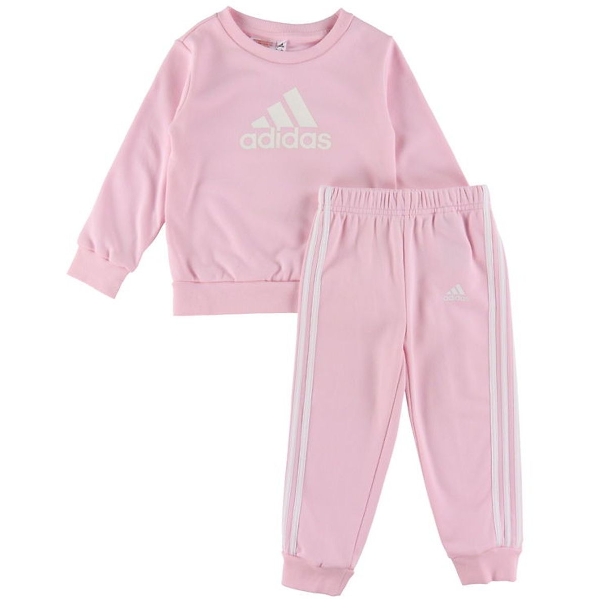 adidas Performance Sweatsæt - Rosa m. Hvid