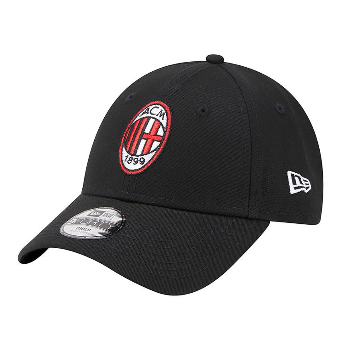 New Era Kasket - 9Forty - A.C. Milan - Sort m. Logo