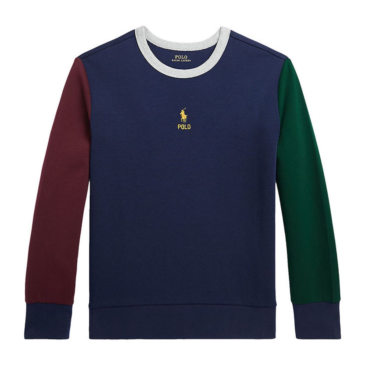 Polo Ralph Lauren Bluse - Navy m. Bordeaux/Mørkegrøn